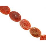 Agate Fire - Faceted Oval - 22mm x 30mm - 13 pieces per string Agate Fire - Faceted Oval - 22mm x 30mm - 13 pieces per string