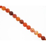 Agate Fire - Round - 8mm Agate Fire - Round - 8mm