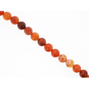 Agate Fire - Round - 8mm Agate Fire - Round - 8mm