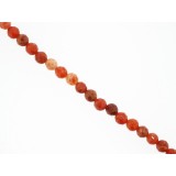 Agate Fire - Round Faceted - 6mm Agate Fire - Round Faceted - 6mm