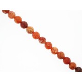 Agate Fire - Round Faceted - 8mm Agate Fire - Round Faceted - 8mm