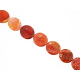 Agate Fire - Disc - 18mm Agate Fire - Disc - 18mm