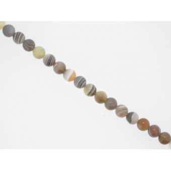 Botswana Agate - Round - 6mm