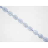 Blue Lace Agate - Faceted Oval - 10x15mm Blue Lace Agate - Faceted Oval - 10x15mm