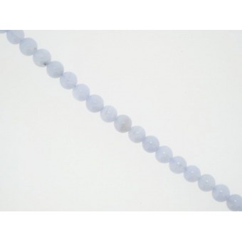 Blue Lace Agate - Round - 6mm
