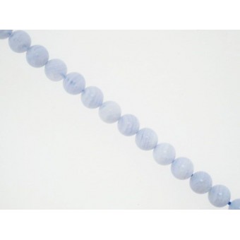 Blue Lace Agate - Round - 8mm