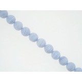 Blue Lace Agate - Faceted Round - 10mm Blue Lace Agate - Faceted Round - 10mm