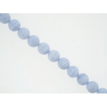 Blue Lace Agate - Faceted Round - 10mm