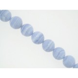 Blue Lace Agate - Faceted Round - 14mm Blue Lace Agate - Faceted Round - 14mm