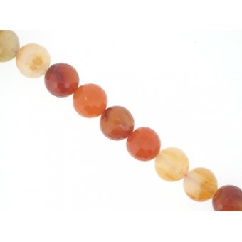 Carnelian - Faceted Round - 12mm