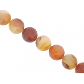 Carnelian - Faceted Round - 16mm