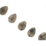 Chiastolite - Drop - 18x25mm Chiastolite - Drop - 18x25mm