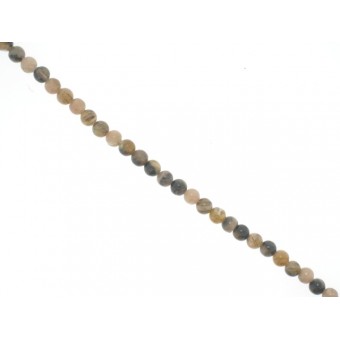 Chiastolite - Round - 4mm
