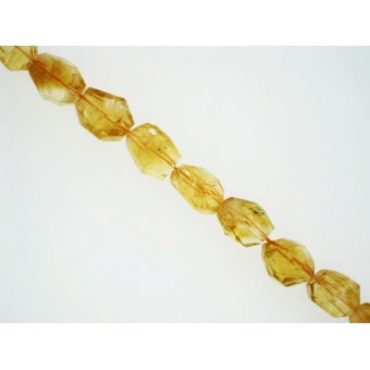Citrine - Faceted Nugget - 12x16mm