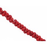 Red Coral - Bone - 8mm