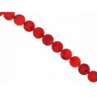 Red Coral - Disc - 10mm