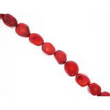 Red Coral - Nugget - 12mm x 15mm