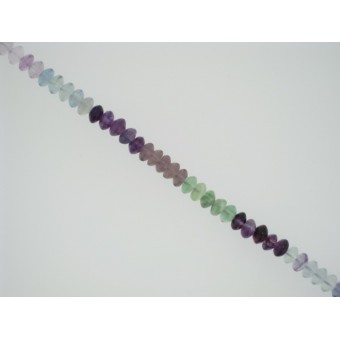 Fluorite (AA) - Rondel - 6mm Fluorite (AA) - Rondel - 6mm