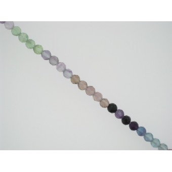 Fluorite (AA) - Faceted Round - 6mm