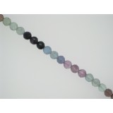 Fluorite (AA) - Faceted Round - 8mm Fluorite (AA) - Faceted Round - 8mm