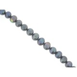 Pearl - Black - Round - 10mm