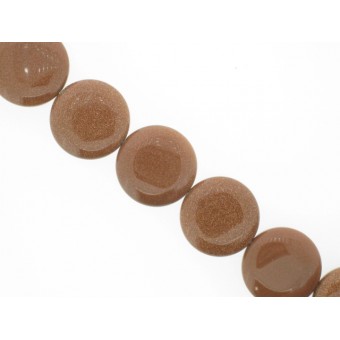 Gold Stone - Disc - 20mm Gold Stone - Disc - 20mm