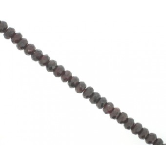 Garnet - Faceted Rondel - 8mm