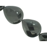 Onyx - Faceted Drop - 40x50mm Onyx - Faceted Drop - 40x50mm
