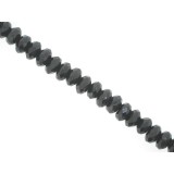 Onyx - Faceted Rondel - 10mm Onyx - Faceted Rondel - 10mm