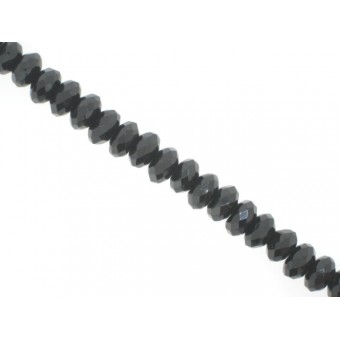 Onyx - Faceted Rondel - 10mm