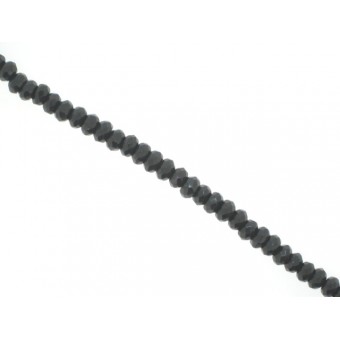 Onyx - Faceted Rondel - 6mm