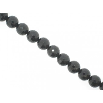 Onyx - Faceted Round - 10mm