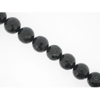 Onyx - Faceted Round - 14mm