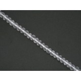 Quartz - Faceted Rondel - 6mm Quartz - Faceted Rondel - 6mm