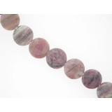 Rhodonite - Disc - 20mm Rhodonite - Disc - 20mm