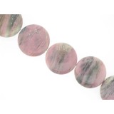 Rhodonite - Disc - 30mm Rhodonite - Disc - 30mm