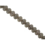 Smokey Quartz - Faceted Rondel - 12mm