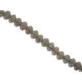 Smokey Quartz - Faceted Rondel - 10mm