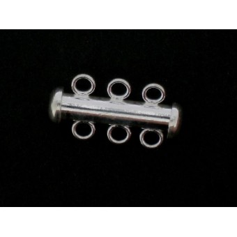 Clasp - 3 hole slider - 12x20mm