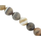Brown Sardonyx - Faceted Round - 18mm Brown Sardonyx - Faceted Round - 18mm