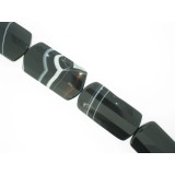 Sard Onyx - Faceted Rectangle - 20x40mm Sard Onyx - Faceted Rectangle - 20x40mm