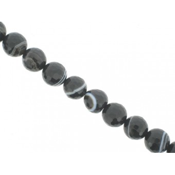 Sard Onyx - Faceted Round - 14mm