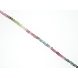 Tourmaline - Faceted Rondel - 3mm Tourmaline - Faceted Rondel - 3mm