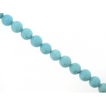 Reconstituted Turquoise - Round - 10mm