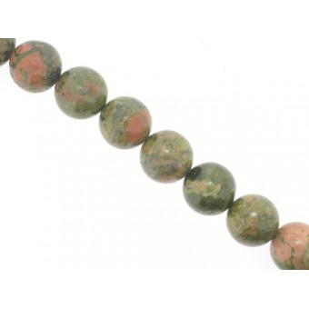 Unakite - Round - 14mm