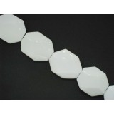 White Onyx - Hexagon - 25x30mm White Onyx - Hexagon - 25x30mm
