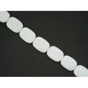 White Onyx - Rectangle - 15x20mm